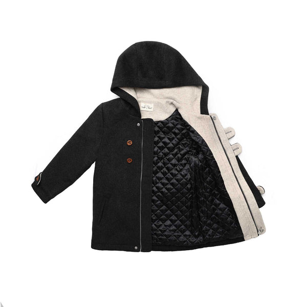 Boys Wool Button Coat