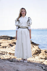 White Shirt & Skirt Tie Set