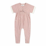 Stripe Laced Red Romper