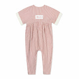 Stripe Laced Red Romper