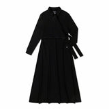 Teen Side Tie Stitch Maxi