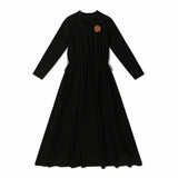 Teen Striped Back Leather Patch Maxi