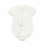 Vintage Lace Tie Romper