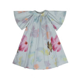 Watercolor Flutter Sleeve Dress