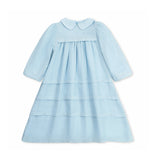 Blue Flow Collar Dress