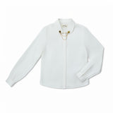 Heart Necklace White Shirt