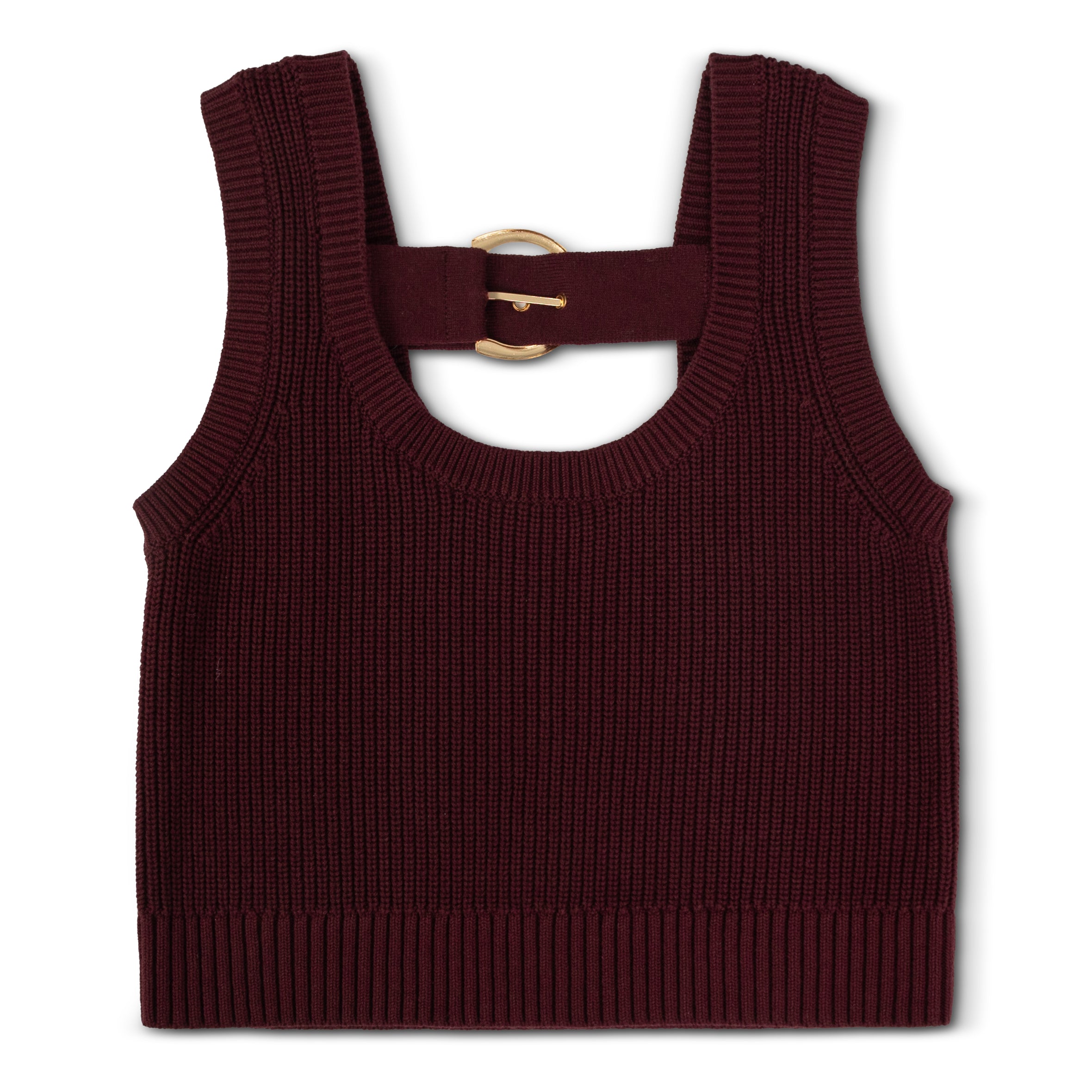 Teen Burgundy Buckle Vest