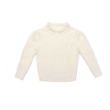 Beige Wool Logo Bubble Pants & Mohair Sweater Set