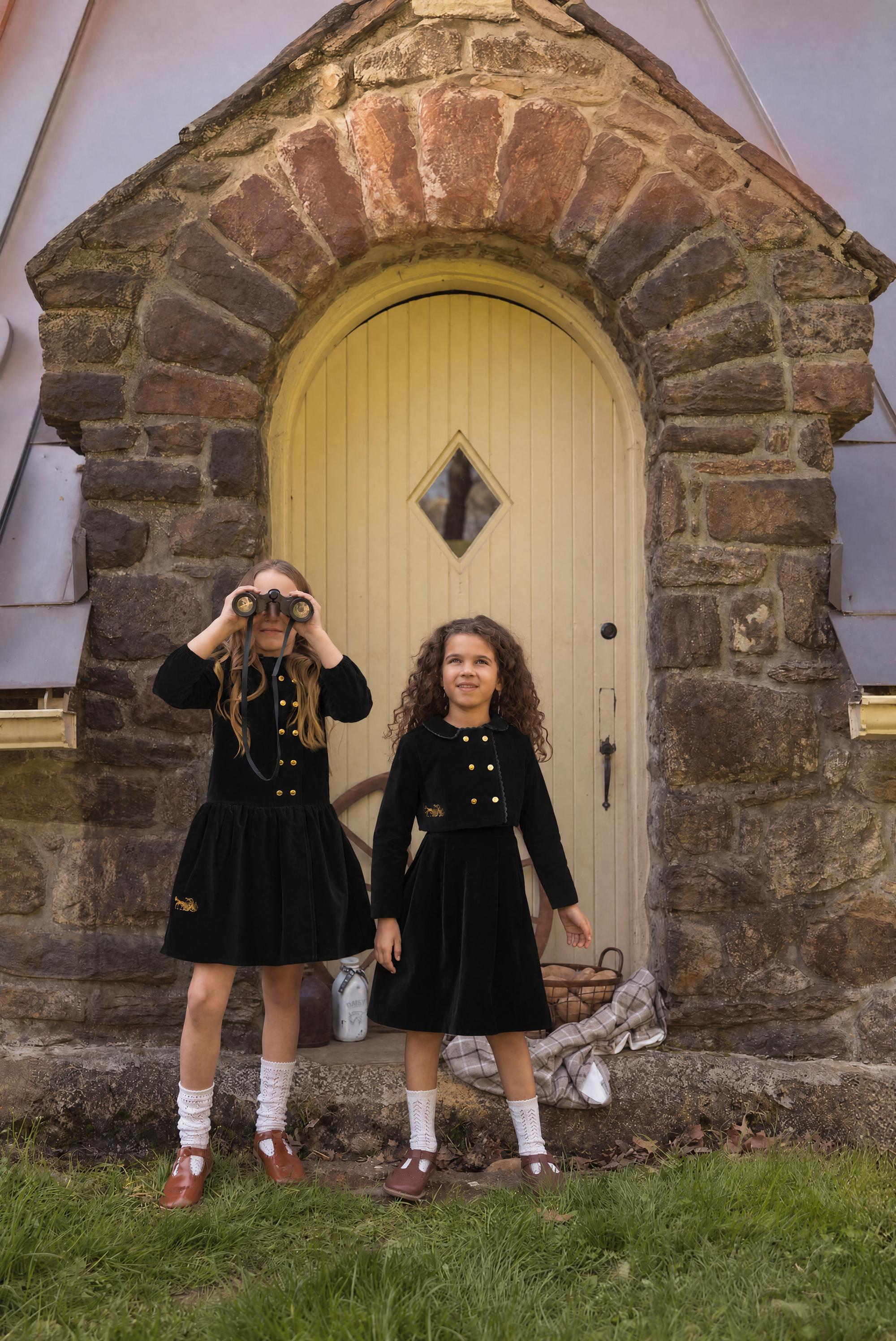 Black Velvet Classic Logo Dress